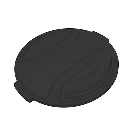 Toter 55 Gal Trash Can Lid, Lid Black RND55-L0200